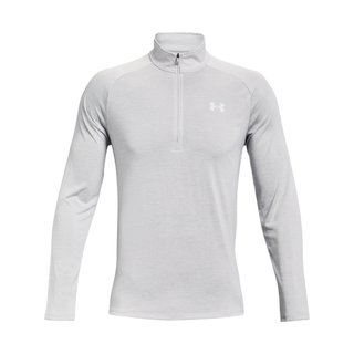 Under Armour Tech 2.0 1/2 Zip pánske tričko s dlhým rukávom, svetlo sivé