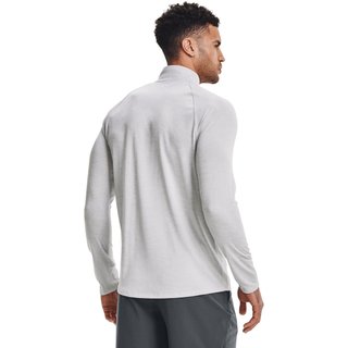Under Armour Tech 2.0 1/2 Zip pánske tričko s dlhým rukávom, svetlo sivé