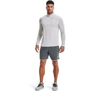 Under Armour Tech 2.0 1/2 Zip pánske tričko s dlhým rukávom, svetlo sivé