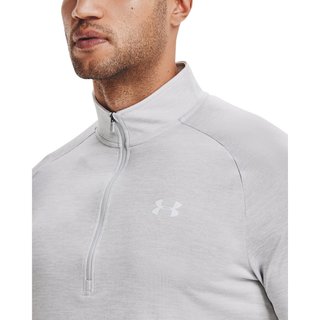 Under Armour Tech 2.0 1/2 Zip pánske tričko s dlhým rukávom, svetlo sivé
