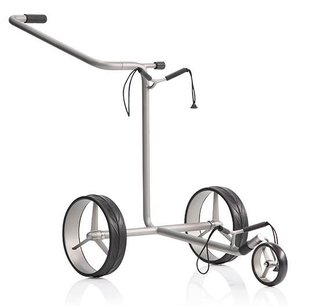 JuStar Silver 3-Wheeled manuálny vozík, titanium silver finish