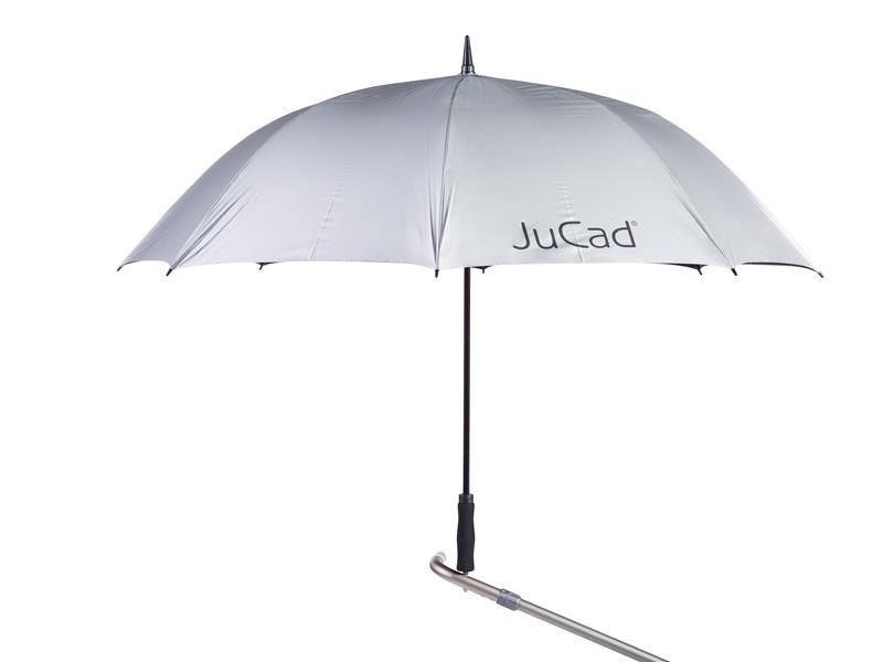 JuCad golfový dáždnik automatický s kolíkom 68", strieborná (UV ochrana)