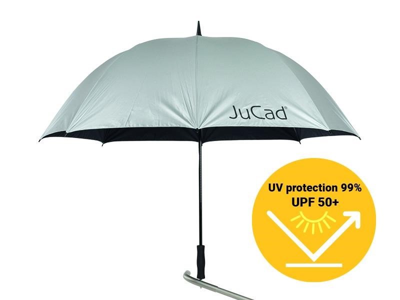 JuCad detský dáždnik s kolíkom, strieborný s UV ochranou