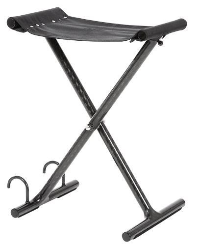 JuCad Golfer Seat made of Carbon, čierny