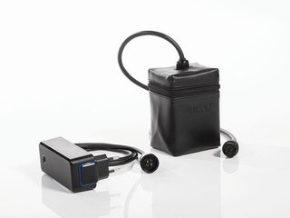 JuCad Junior Drive Stainless Steel elektrický vozík + prenosná taška JTT, strieborný