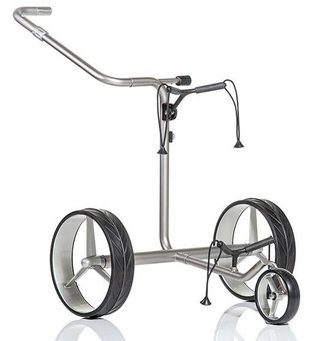 JuCad Junior Drive Stainless Steel elektrický vozík + prenosná taška JTT, strieborný