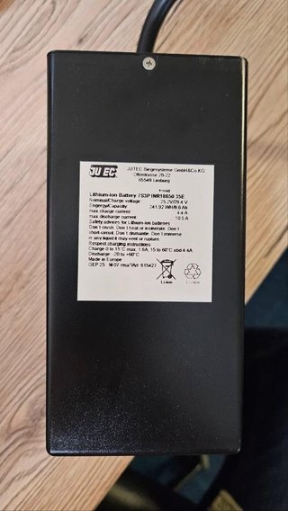 JuCad Powerpack 1.0 (pre systém 48V) vrátane Li-batériového systému a riadiacej jednotky (softvér), bez nabíjačky