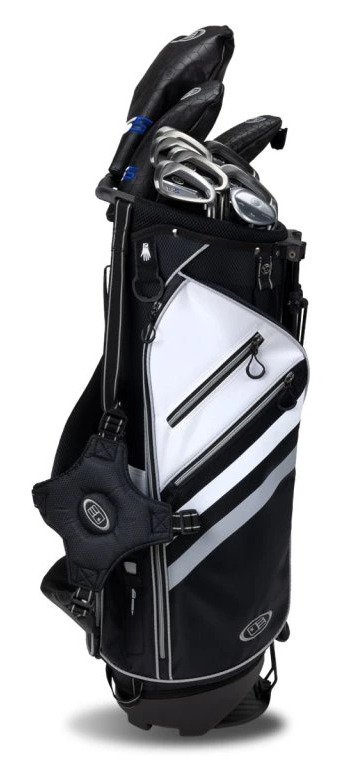 U.S. Kids Golf TS5-66 (167+cm) juniorský golfový set, grafit + stand bag, čierna/biela