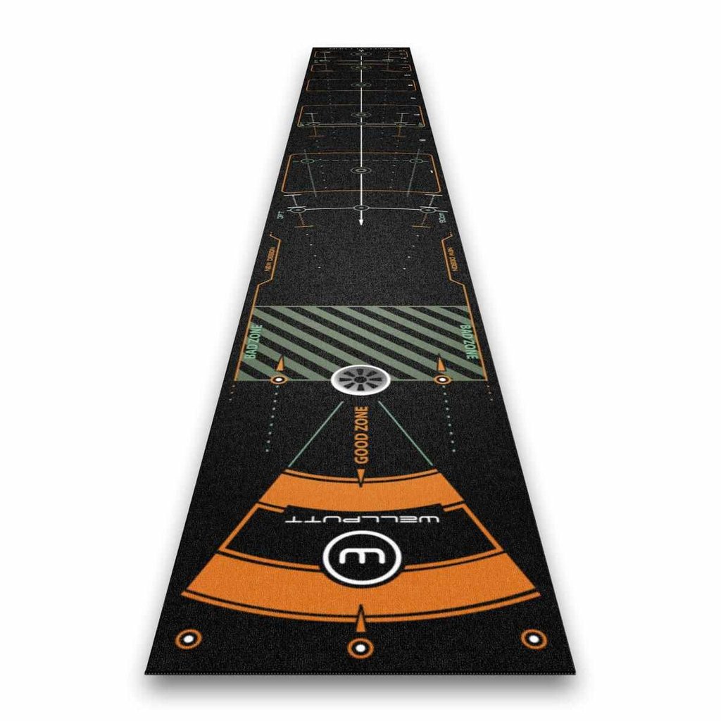 Wellputt Putting Mat - CLASSIC 13FT (4m), speed 10-11,5ft, čierna