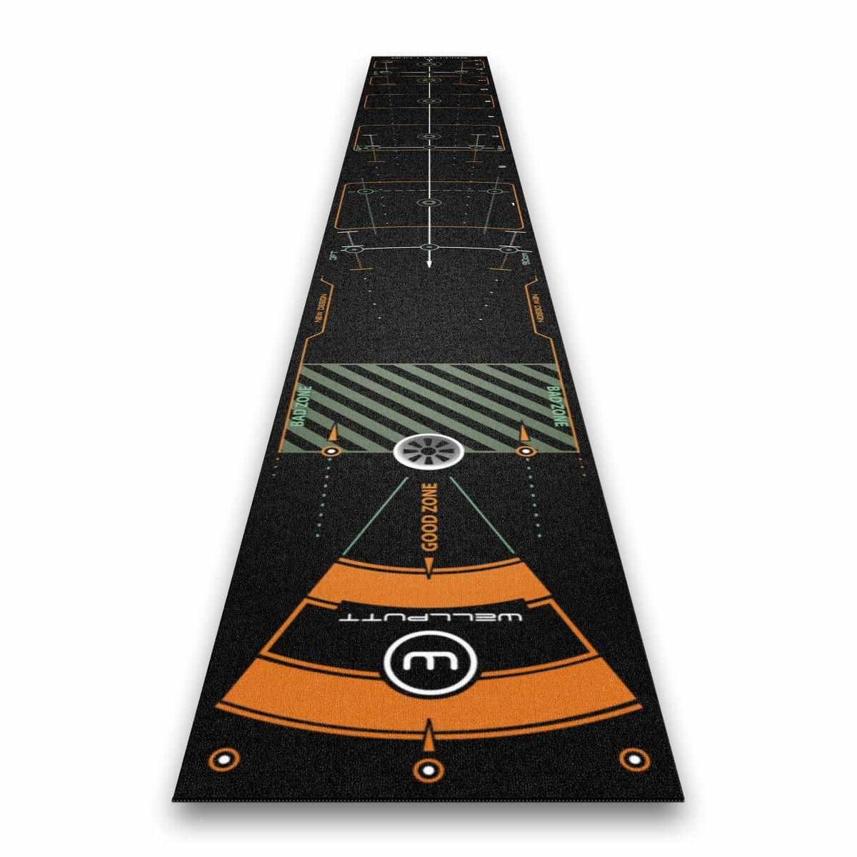 Wellputt Putting Mat - CLASSIC 13FT (4m), speed 10-11,5ft, čierna