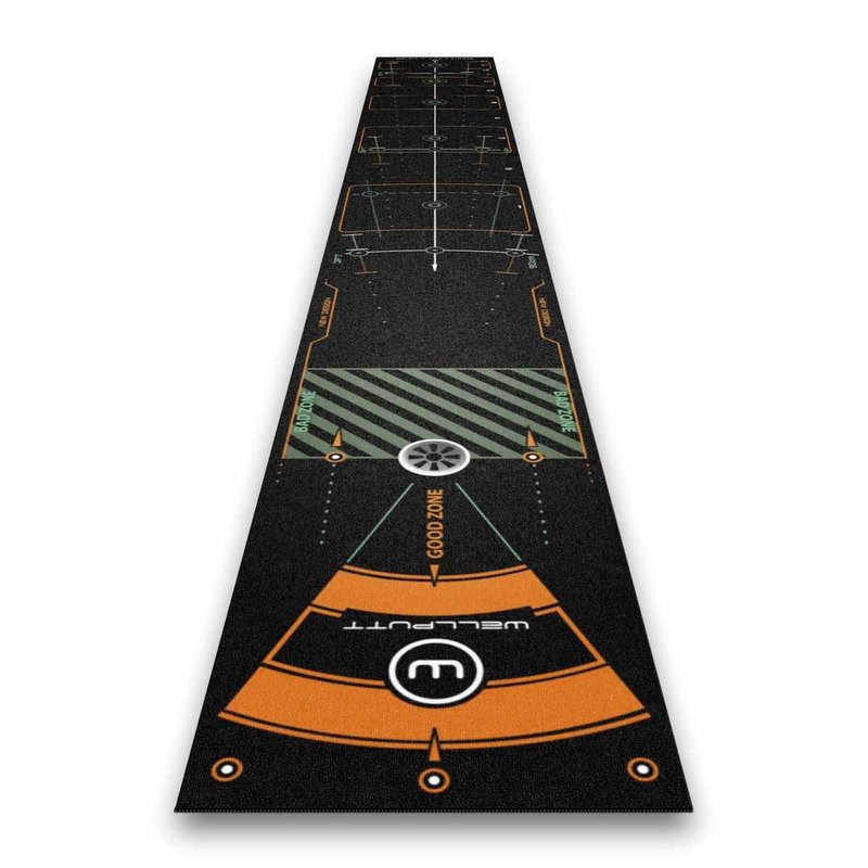 Wellputt Putting Mat - CLASSIC 13FT (4m), speed 10-11,5ft, čierna