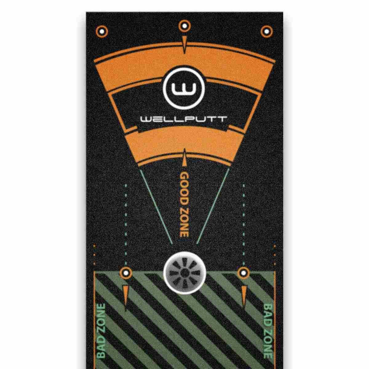 Wellputt Putting Mat - CLASSIC 13FT (4m), speed 10-11,5ft, čierna