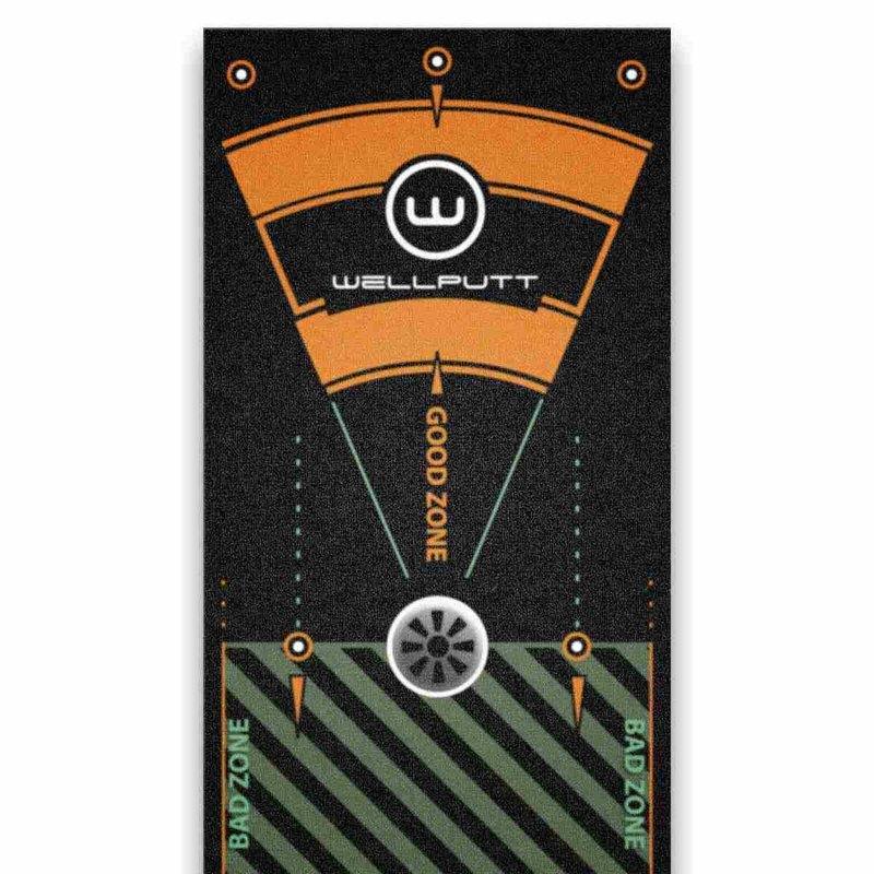 Wellputt Putting Mat - CLASSIC 13FT (4m), speed 10-11,5ft, čierna