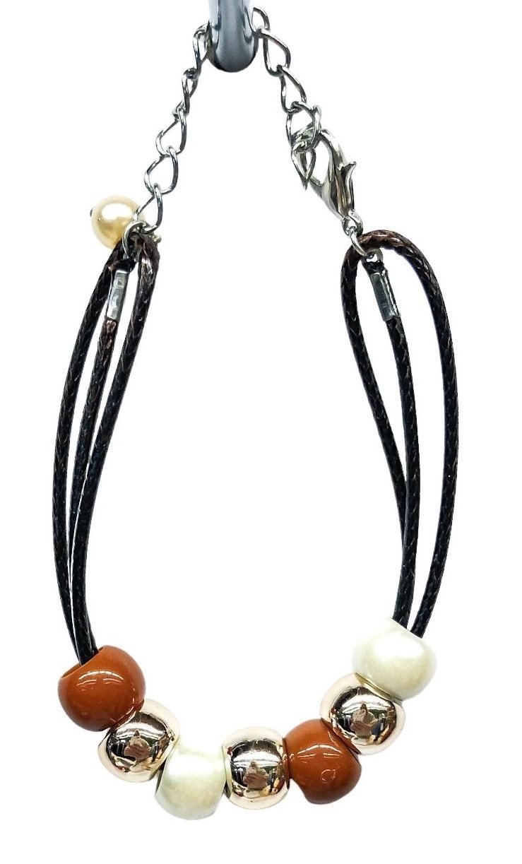 Ostatní Handmade Teraka náramok, typ 016, hnedá