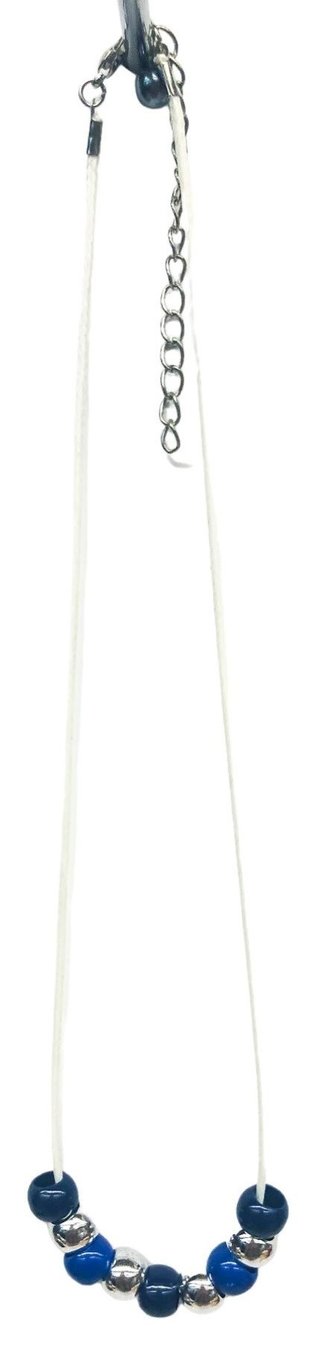 Ostatní Handmade Teraka necklace type 004, modro/stříbrná