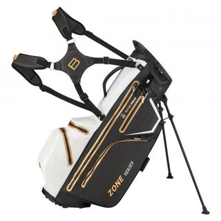 Bennington Zone Waterproof stand bag, black/white/gold