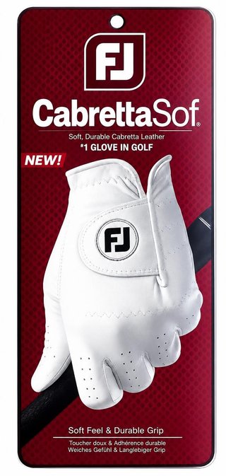 FootJoy CabrettaSof pánská golfová rukavica, biela