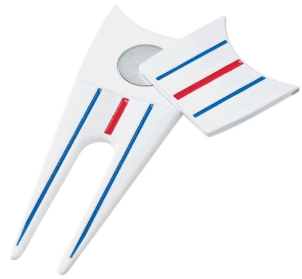 Callaway Triple Track Divot Tool, biela