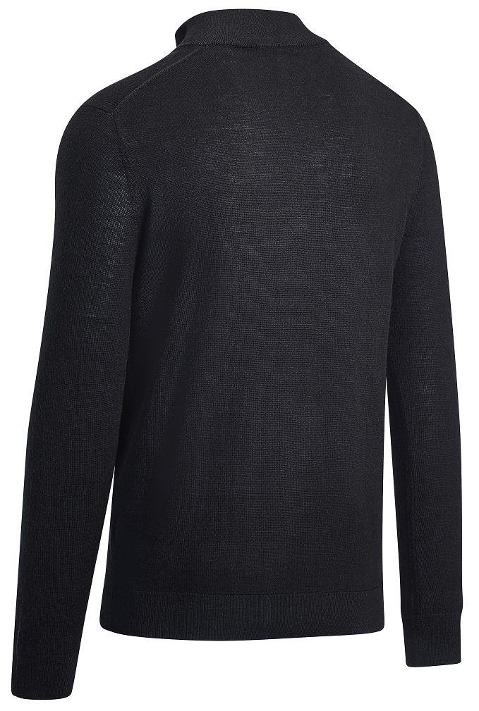 Callaway 1/4 Blended Merino pánsky sveter, black ink
