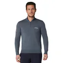 Callaway 1/4 Blended Merino pánsky sveter, steel heather