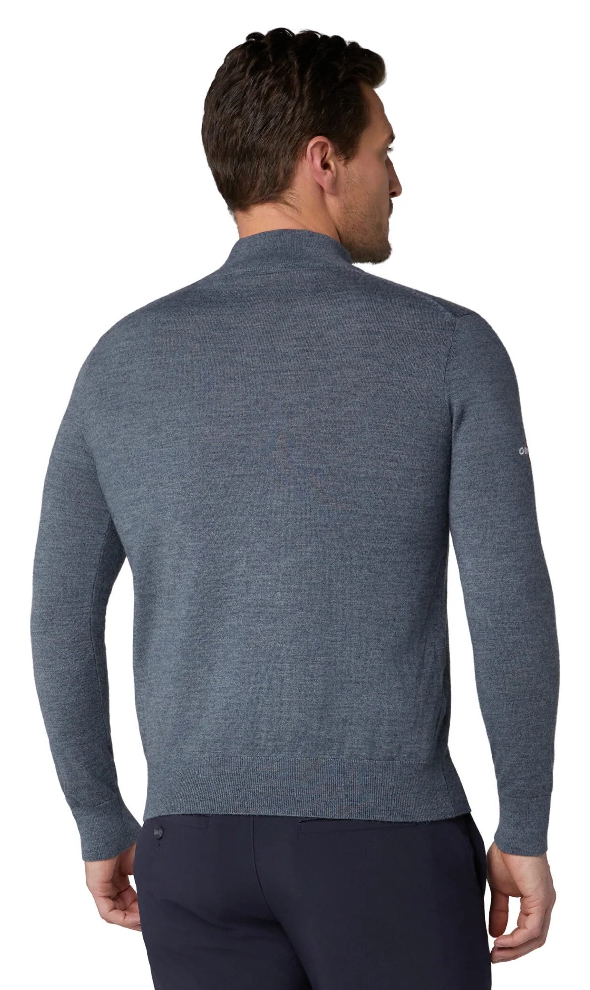 Callaway 1/4 Blended Merino pánsky sveter, steel heather