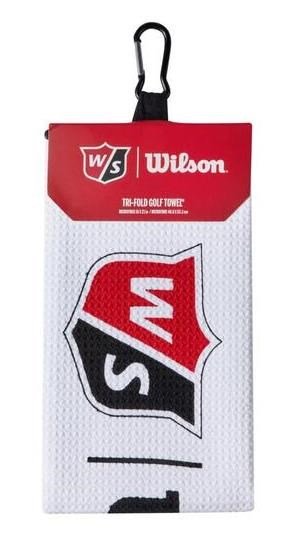 Wilson Staff Tri Fold golfový uterák 16"x21", biely