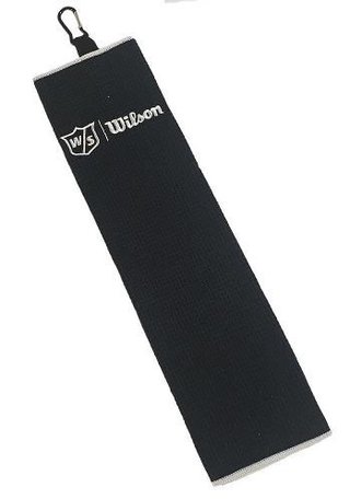 Wilson Staff Tri Fold ručník, čierny