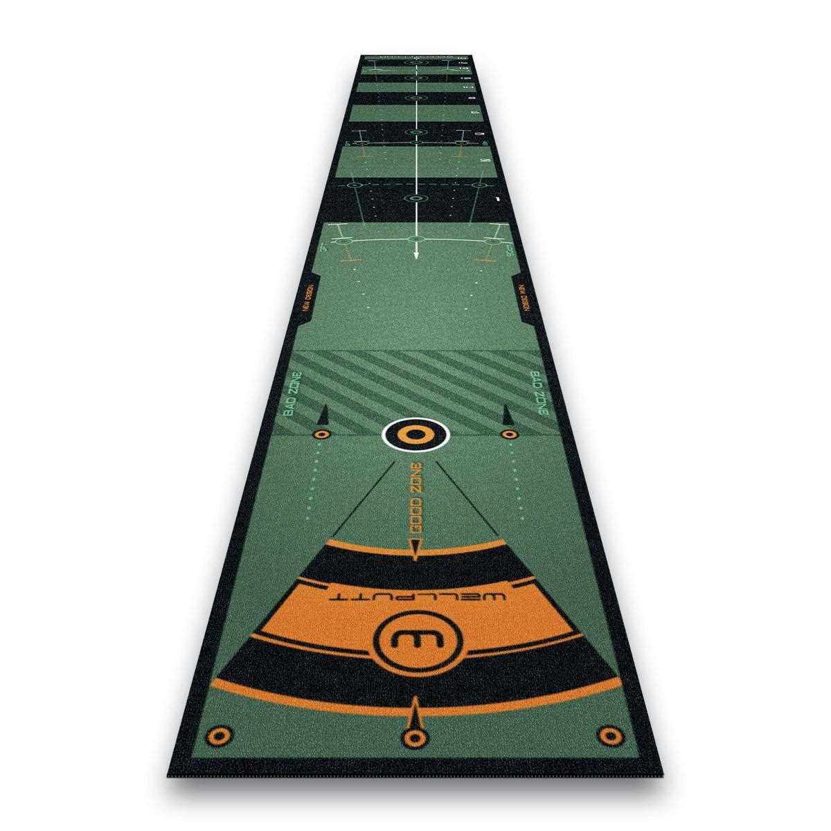 Wellputt Putting Mat - CLASSIC 13FT (4m), speed 10-11,5ft, zelená
