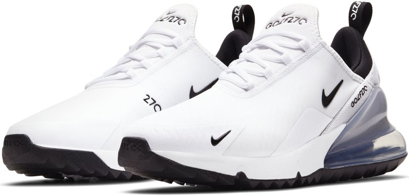 Nike Air Max 270G unisex golfové topánky, bielo/čierne/platinové