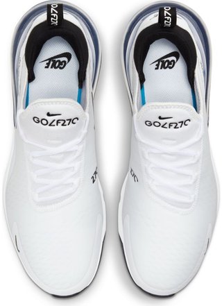 Nike Air Max 270G unisex golfové topánky, bielo/čierne/platinové
