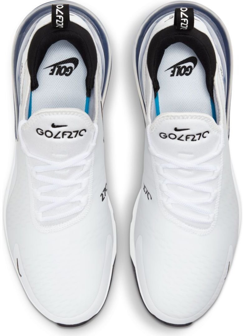 Nike Air Max 270G unisex golfové topánky, bielo/čierne/platinové