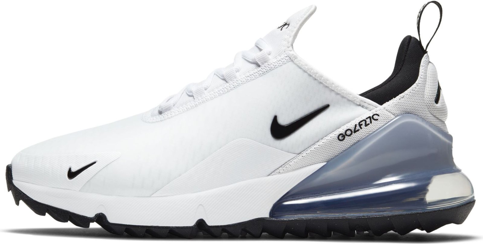 Nike Air Max 270G unisex golfové topánky, bielo/čierne/platinové
