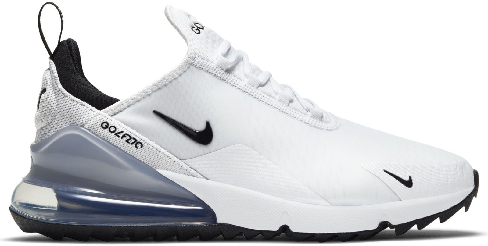 Nike Air Max 270G unisex golfové topánky, bielo/čierne/platinové