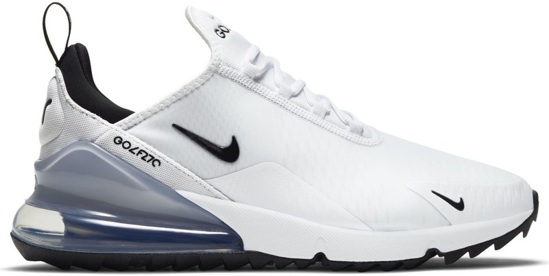 Nike Air Max 270G unisex golfové topánky, bielo/čierne/platinové