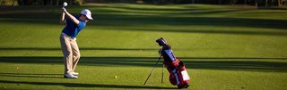 U.S. Kids Golf Tech Lisle juniorské polo, červené