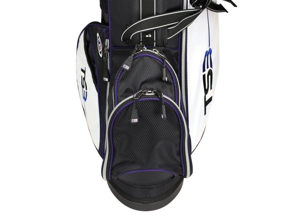 U.S. Kids Golf TS3-54 (137cm) v10 juniorský golfový set, grafit, čierna/biela/fialová + stand bag