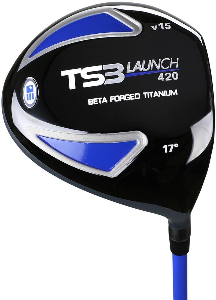 U.S. Kids Golf TS3-51 (130cm) V15 10-Club juniorský golfový set, grafit + stand bag, royal/biela/oranžová