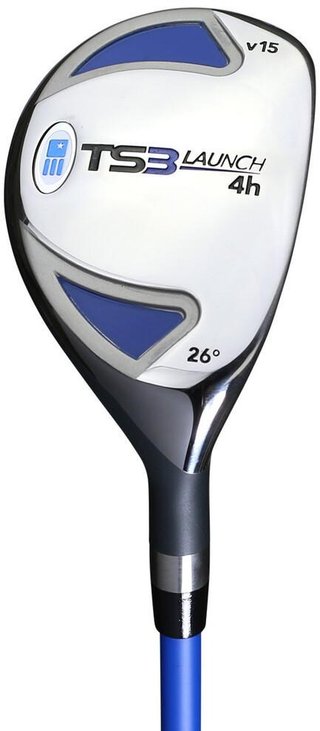 U.S. Kids Golf TS3-51 (130cm) V15 10-Club juniorský golfový set, grafit + stand bag, royal/biela/oranžová