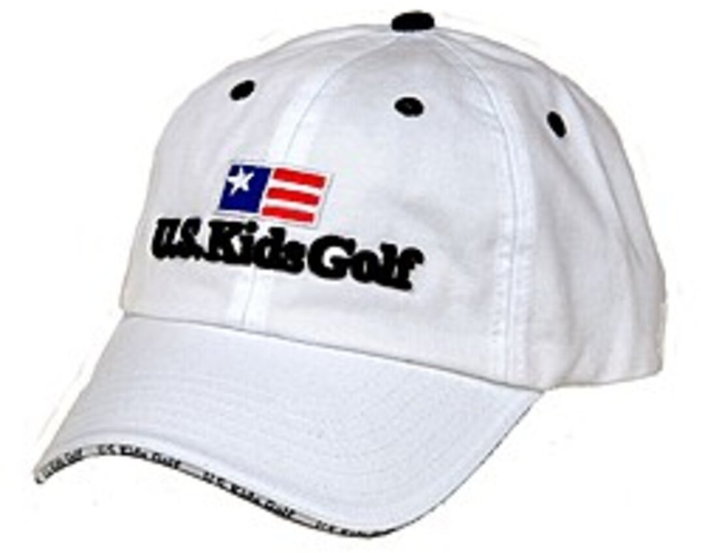 U.S. Kids Golf USKG Twill Sandwich juniorská kšiltovka, biela
