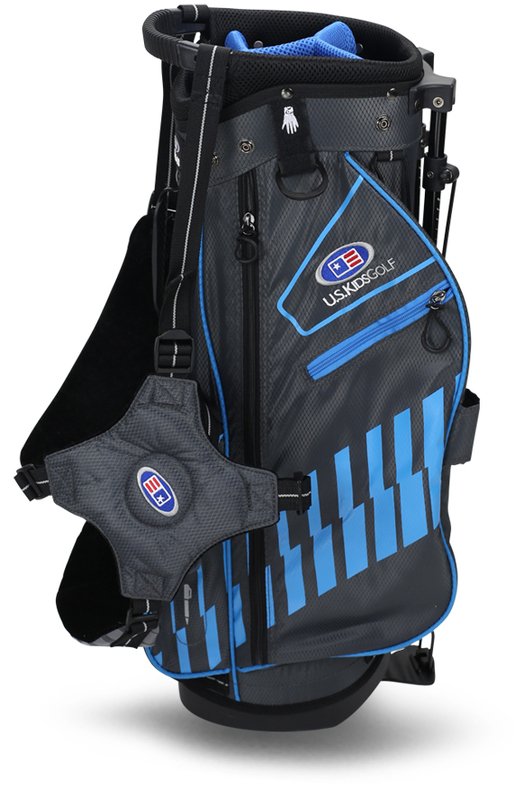 U.S. Kids Golf UL48 (122cm) WT20-S junior stand bag 2022 24.5", sivý/teal