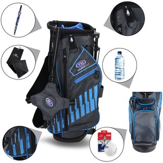 U.S. Kids Golf UL48 (122cm) WT20-S junior stand bag 2022 24.5", sivý/teal