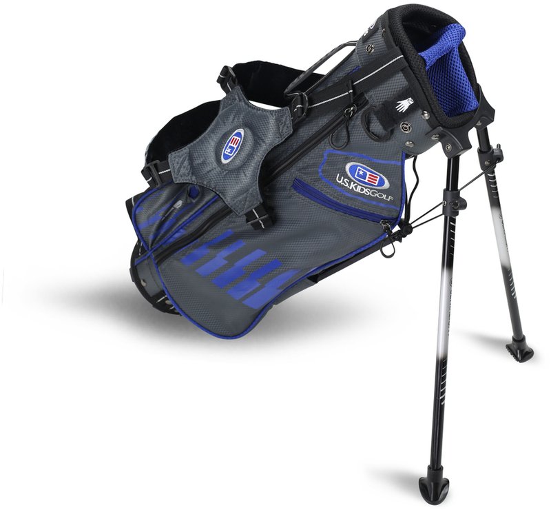U.S. Kids Golf UL45 (114cm) WT25-s junior stand bag 2022, sivý/modrý, 23"