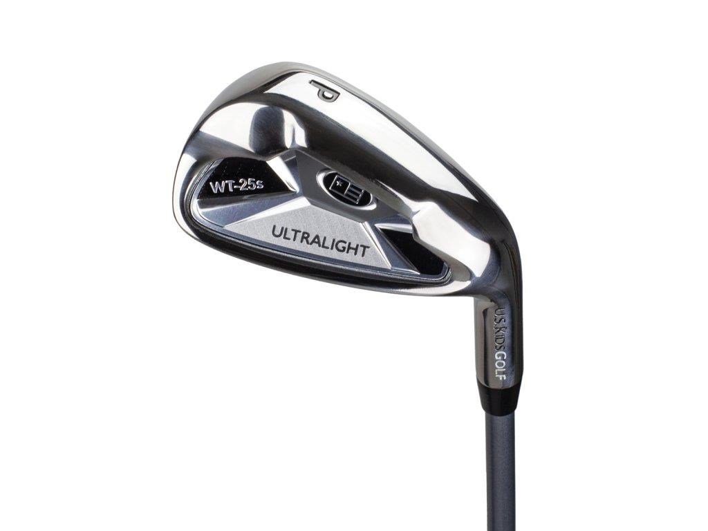 U.S. Kids Golf UL45 (114cm) WT25-s 4-Club junior golfový set 2022, grafit + stand bag, sivý/modrý