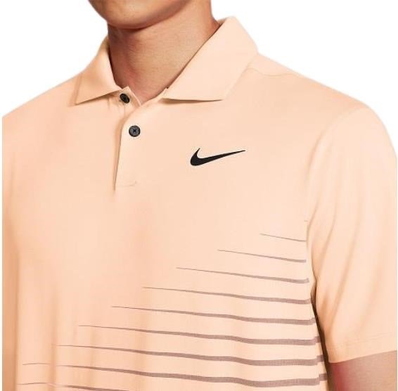 Nike Dry Vapor Stripe Graphic pánske polo, crimson tint