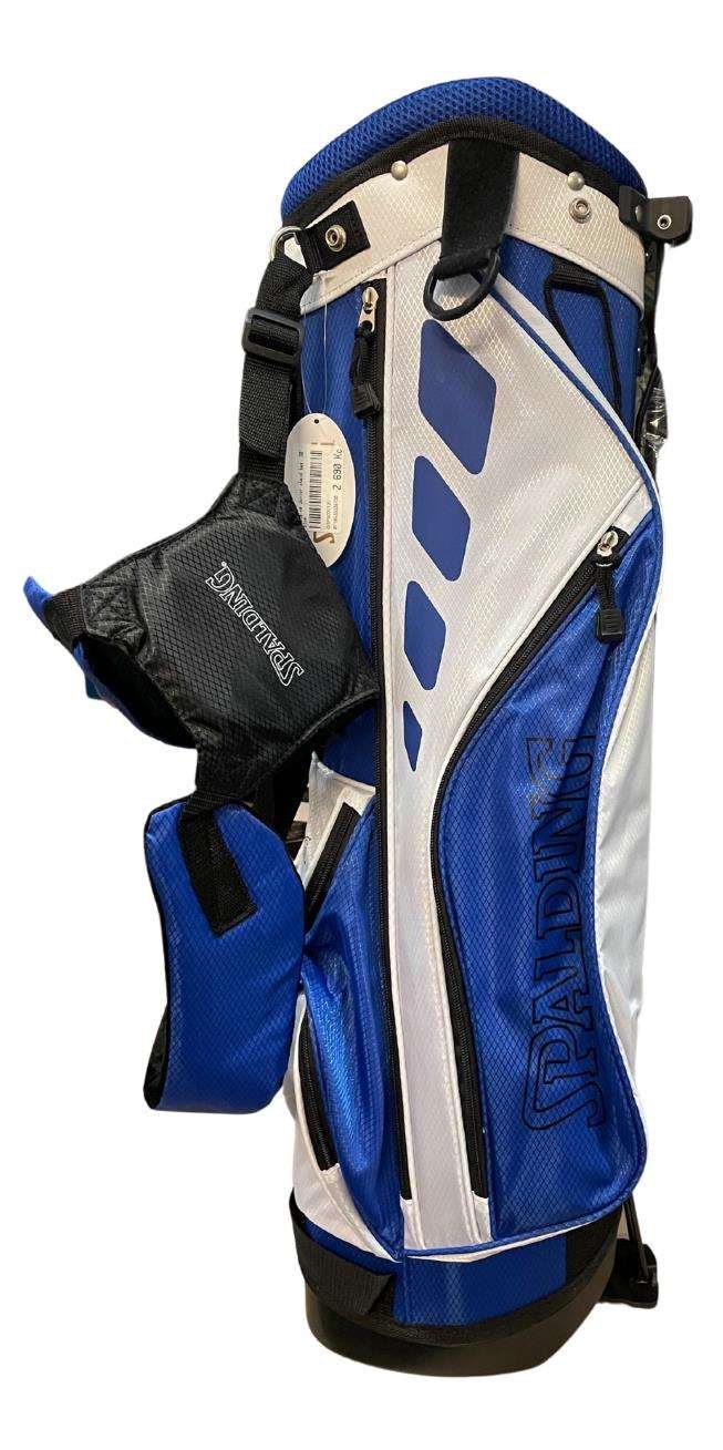 Spalding Junior stand bag, 30", modrý