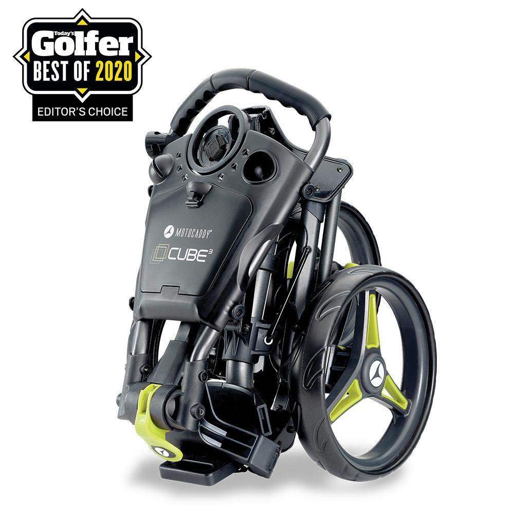 Motocaddy CUBE tlačný vozík, graphite/lime