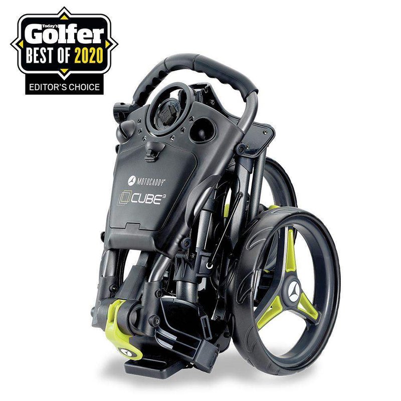 Motocaddy CUBE tlačný vozík, graphite/lime