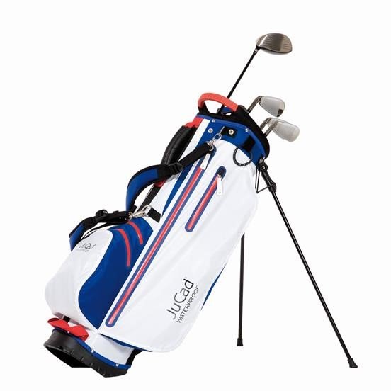 JuCad Waterproof 2in1 stand bag, modrá/biela/červená