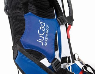 JuCad Waterproof 2in1 stand bag, modrá/biela/červená