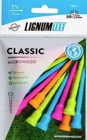 Lignum Tee 72mm (2 3/4") neon mix, 12ks